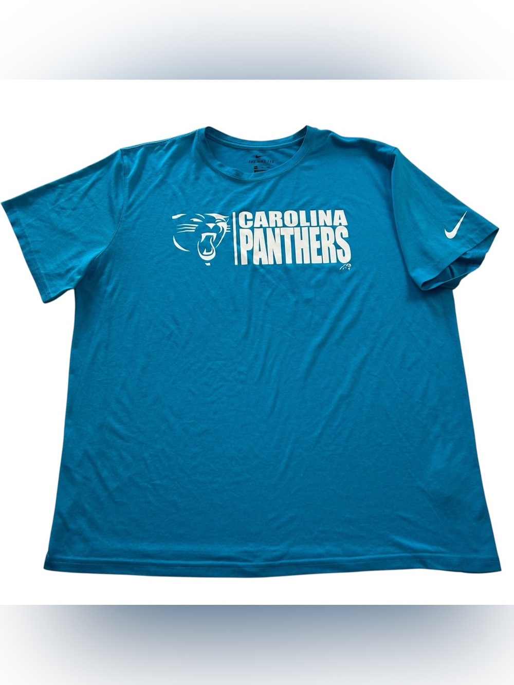 Carolina Panthers Sideline TEAM ISSUE Men's Nike Dri-FIT NFL T-Shirt Blue sz 2XL